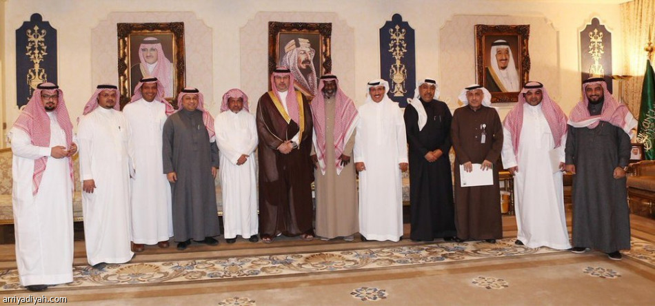 عبدالله بن مساعد يستقبل جمعية أصدقاء لاعبي كرة القدم الخيرية