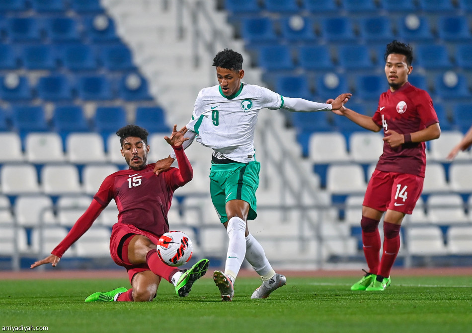 الأخضر الأولمبي وقطر يتعادلان تجريبيا