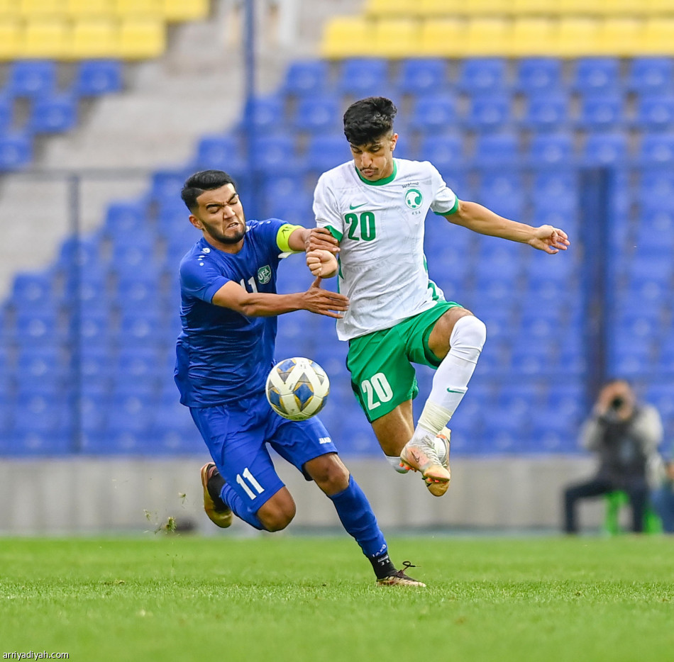 الأولمبي يتعادل مع أوزبكستان في لقاء غير محتسب