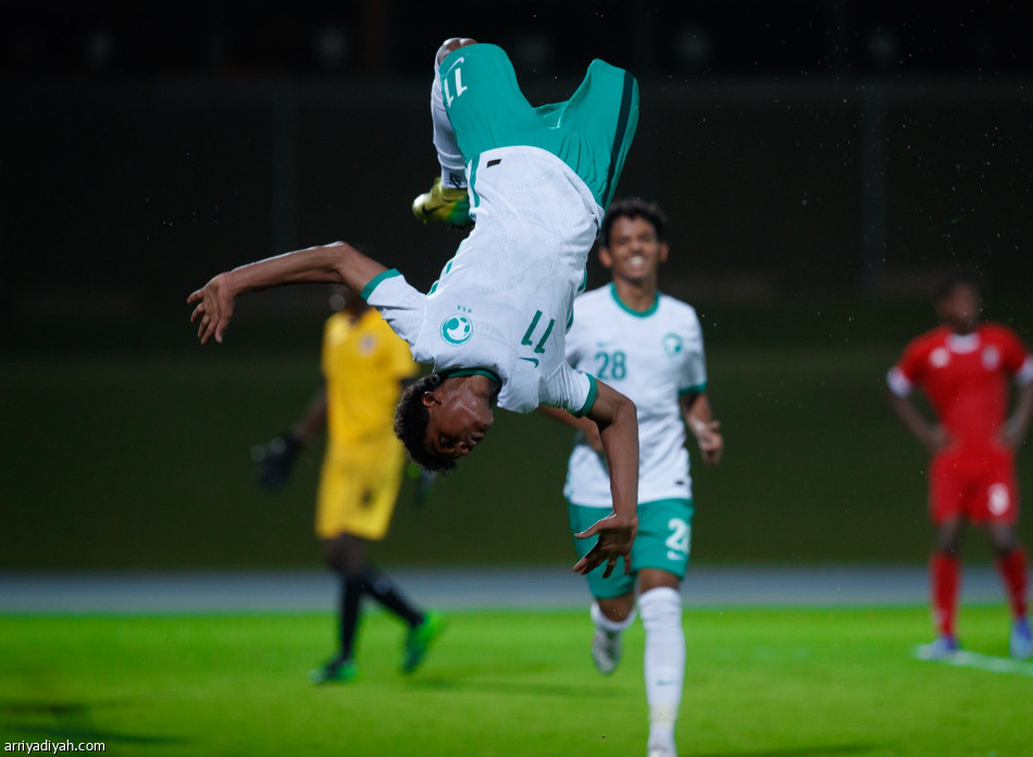 أخضر الناشئين يكسب تجربة السودان برباعية