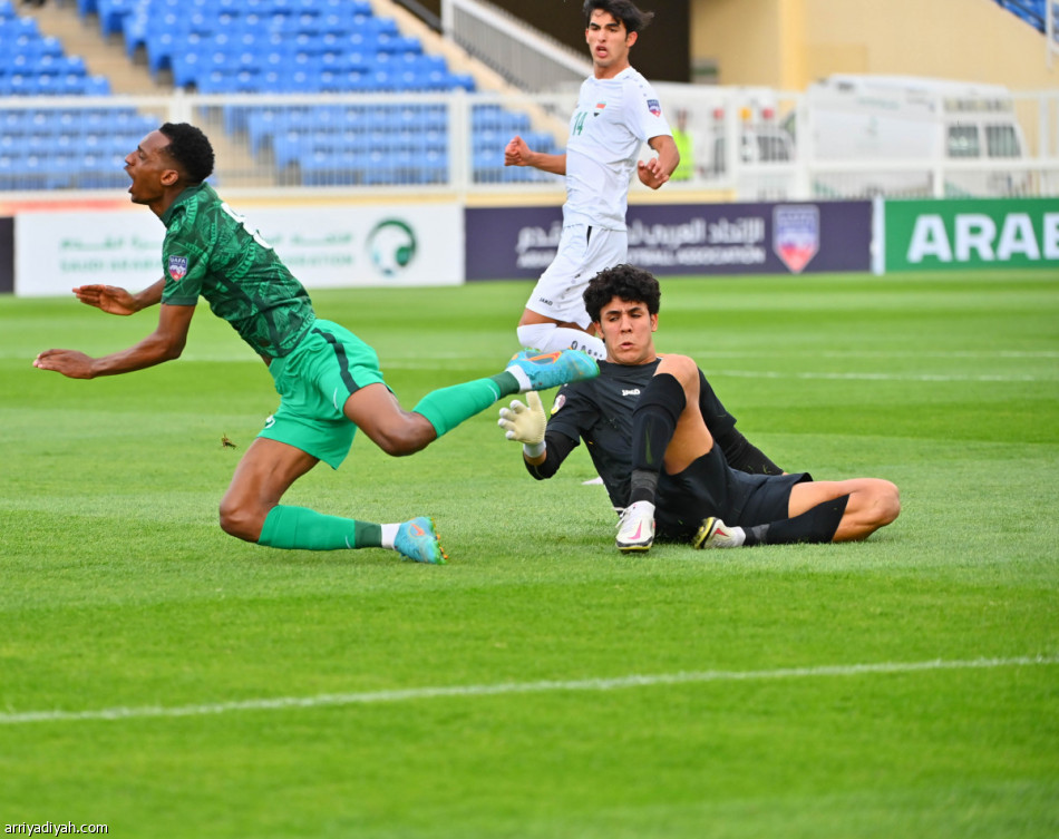 كأس العرب.. الأخضر الشاب يتأهل برباعية العراق