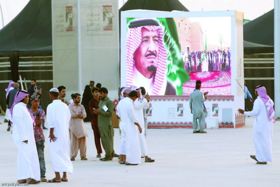 الديربي في مهرجان الإبل.. جوال وشاشات عملاقة