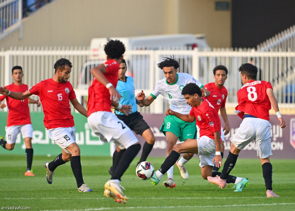 المرمش يصعد بالأخضر إلى نصف نهائي كأس العرب