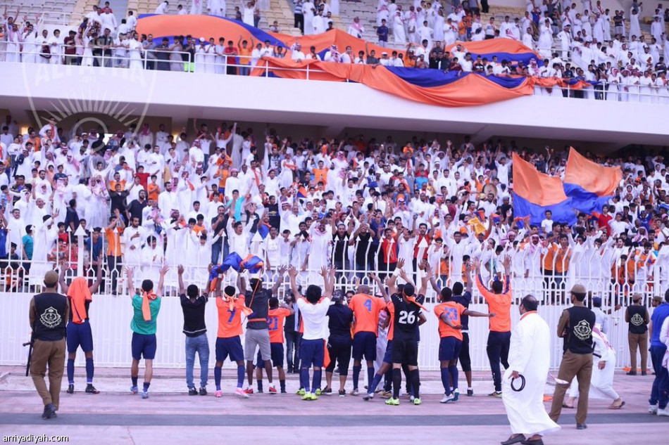 الفيحاء يحتفل بالصعود لدوري المحترفين السعودي