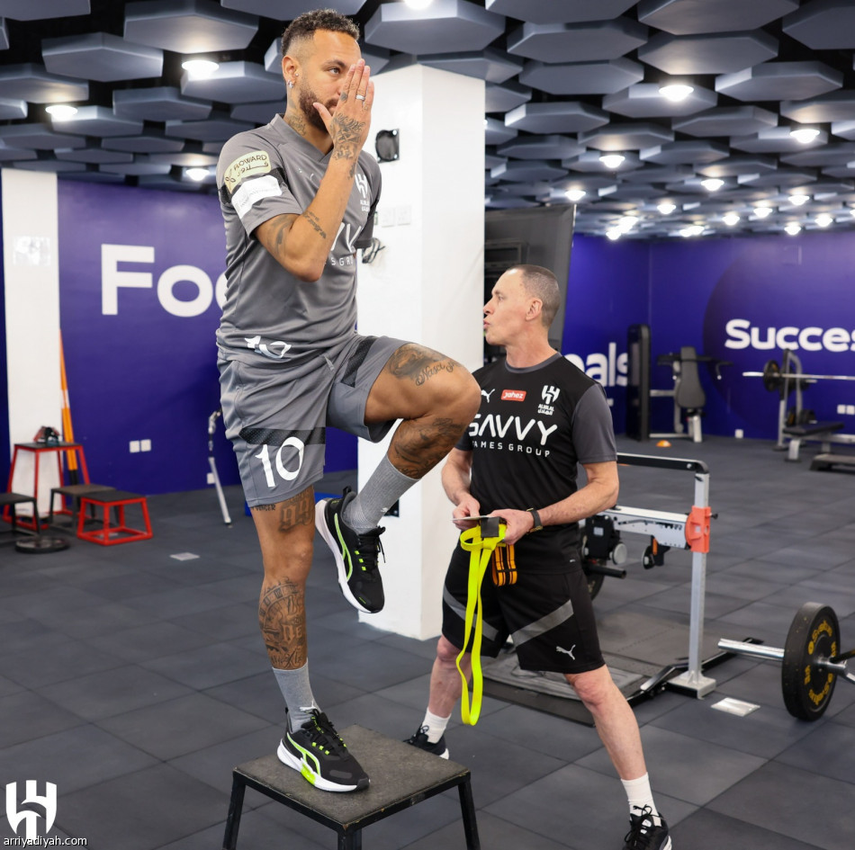 نيمار يظهر في تدريبات الهلال