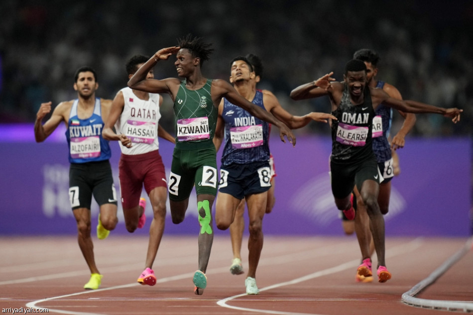 غزواني يهدي السعودية الذهبية الثانية