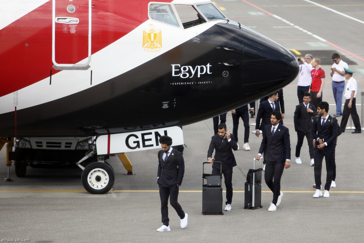 وصول منتخب الفراعنة