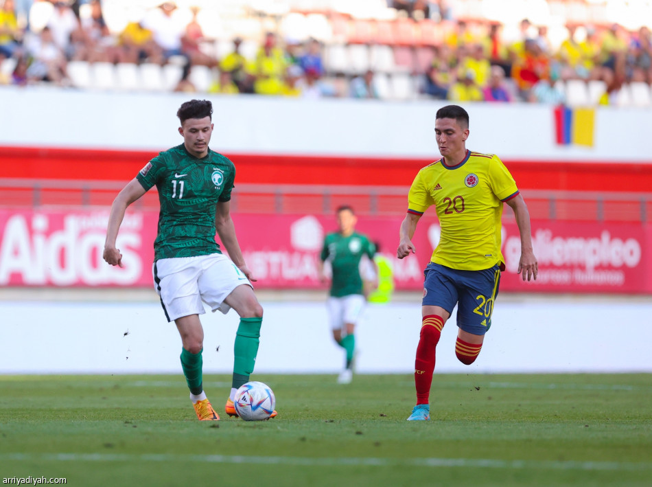 في غياب رينارد.. الأخضر يخسر تجربة كولومبيا