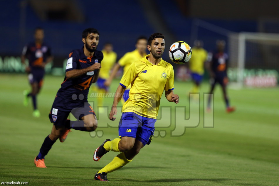 النصر يواصل إهدار النقاط بتعادله مع الضيف الجديد