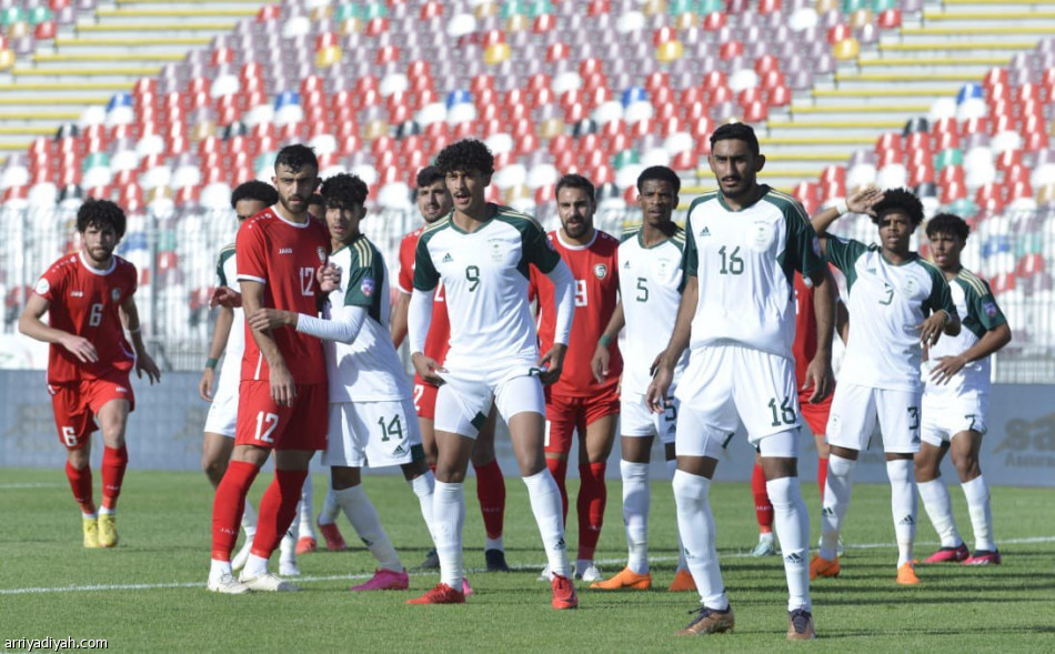 الألعاب العربية.. الأخضر يتعادل مع سوريا