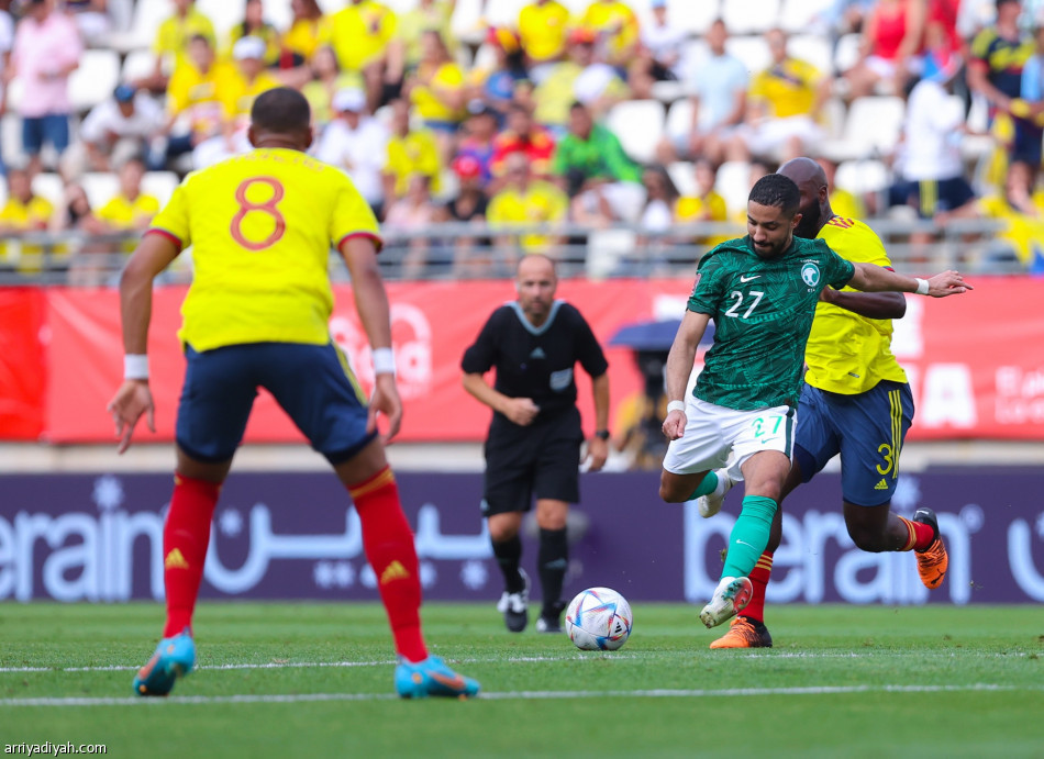 في غياب رينارد.. الأخضر يخسر تجربة كولومبيا