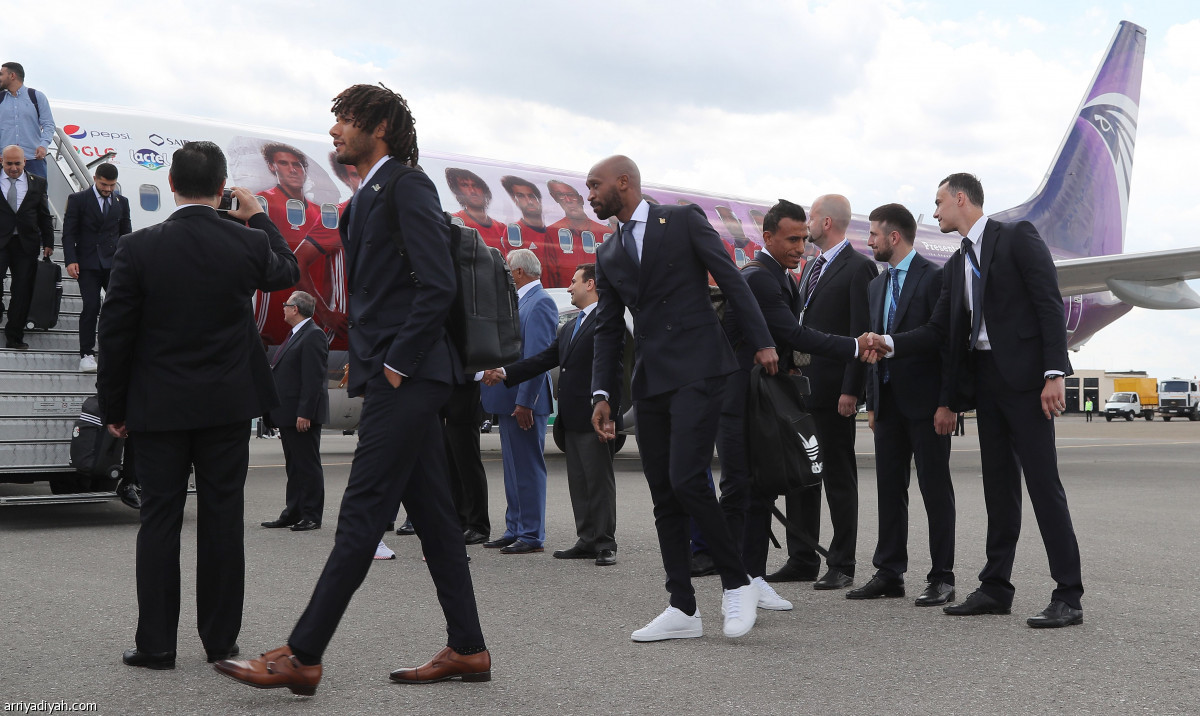 وصول منتخب الفراعنة