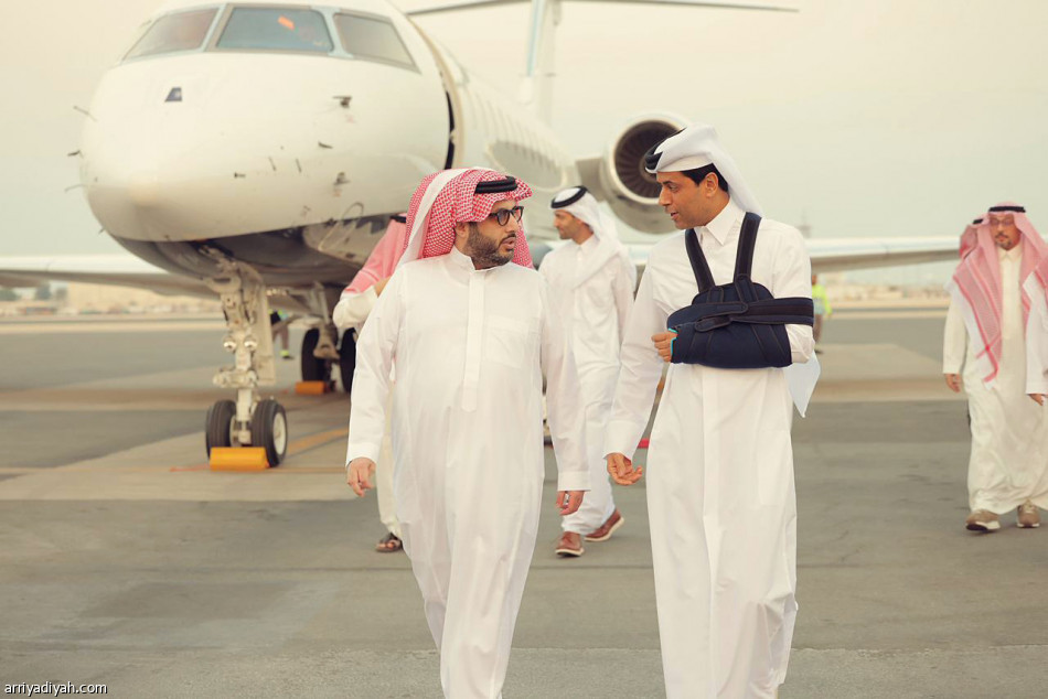 آل الشيخ يلتقي الخليفي ويحضر جائزة قطر الكبرى للفورمولا 1