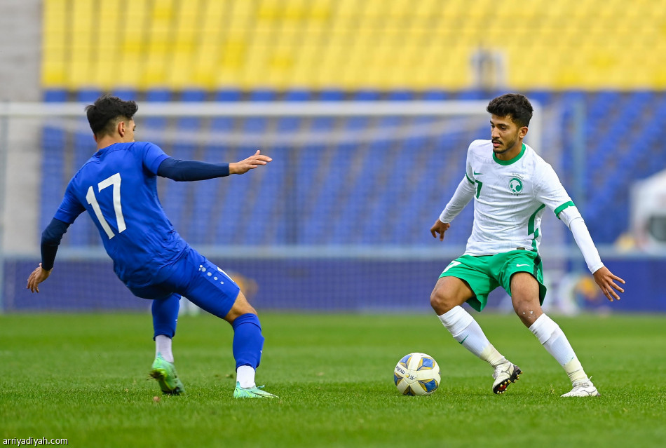 الأولمبي يتعادل مع أوزبكستان في لقاء غير محتسب