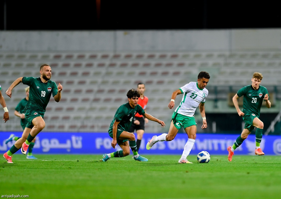 الأخضر الأولمبي يقلبها على العراق في 4 دقائق