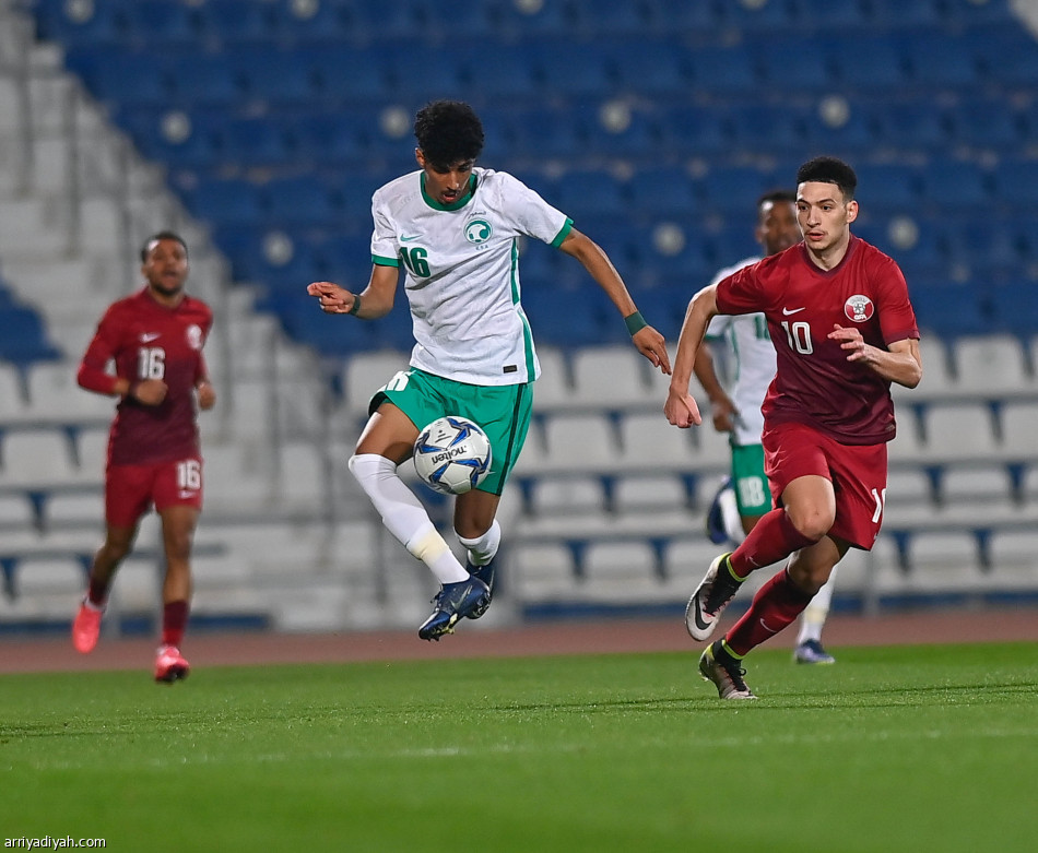 الأخضر الأولمبي يكسب تجربة قطر بثنائية