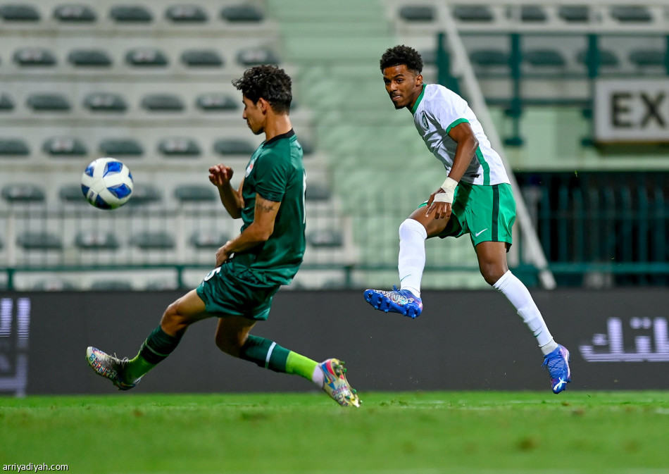 الأخضر الأولمبي يقلبها على العراق في 4 دقائق