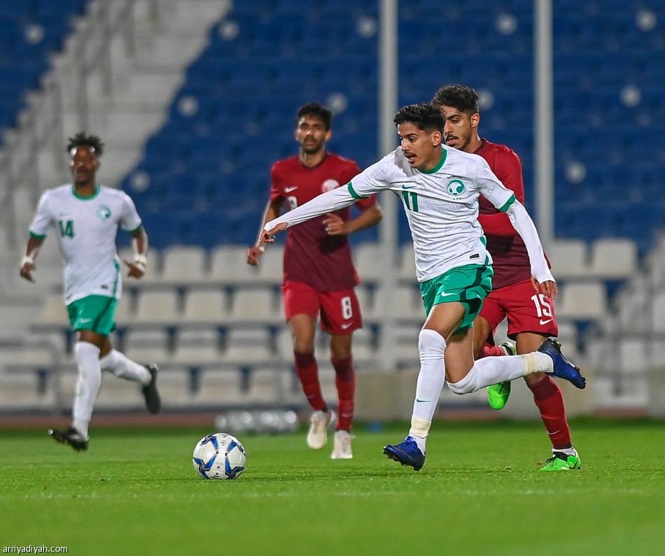 الأخضر الأولمبي يكسب تجربة قطر بثنائية