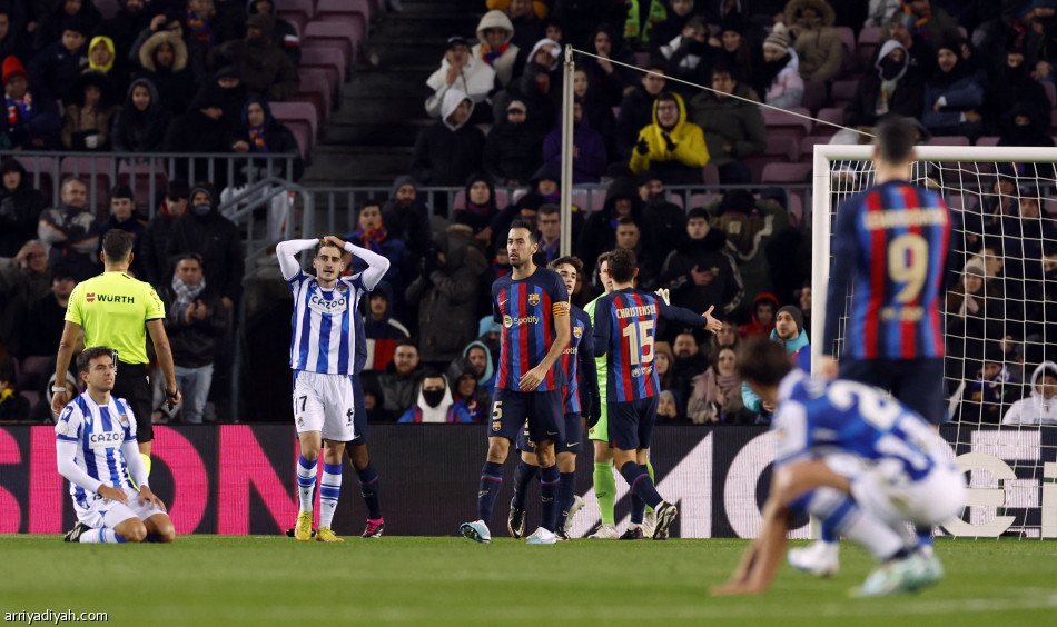 برشلونة يبلغ نصف نهائي كأس الملك
