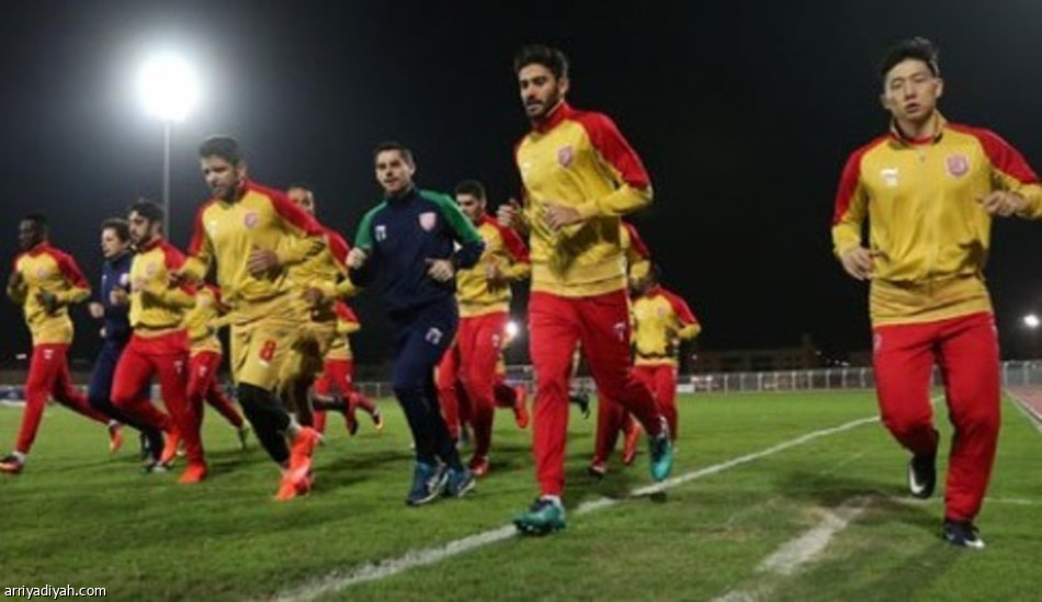 لخويا القطري يصل الأحساء ويتدرب على ملعب المباراة