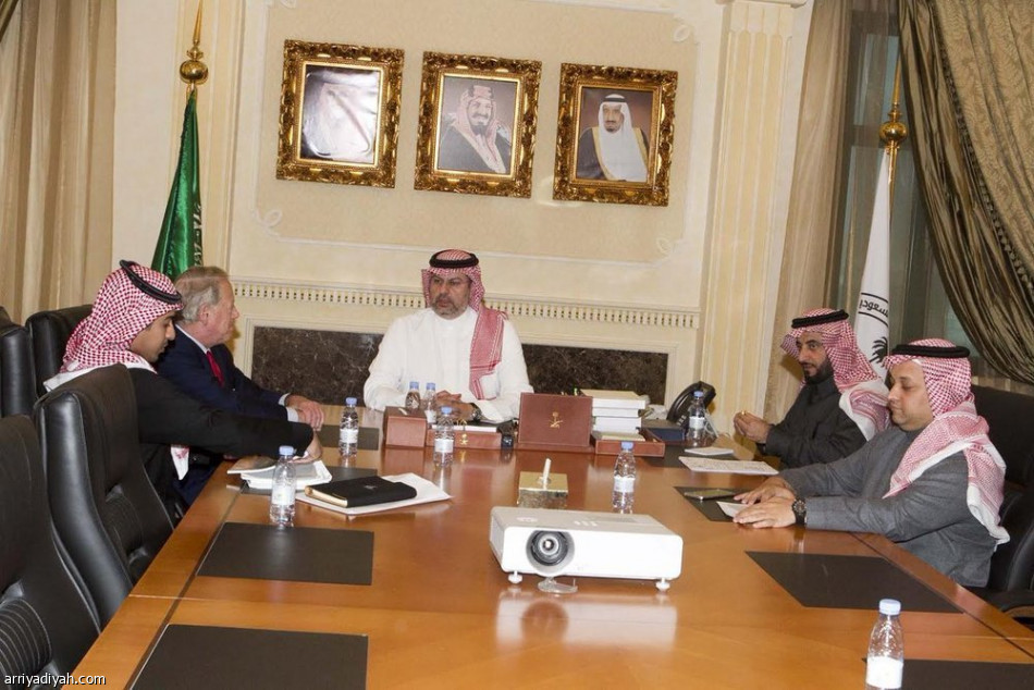 عبدالله بن مساعد يستقبل الرئيس التنفيذي للمركز الدولي للأمن الرياضي