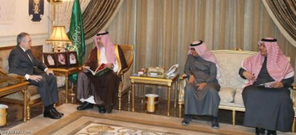 عبدالله بن مساعد يستقبل السفير البرازيلي