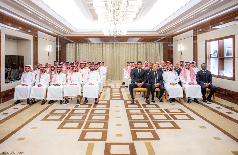 الأخضر في حضرة الملهم.. ولي العهد:
تأهلكم عادة.. واستمتعوا