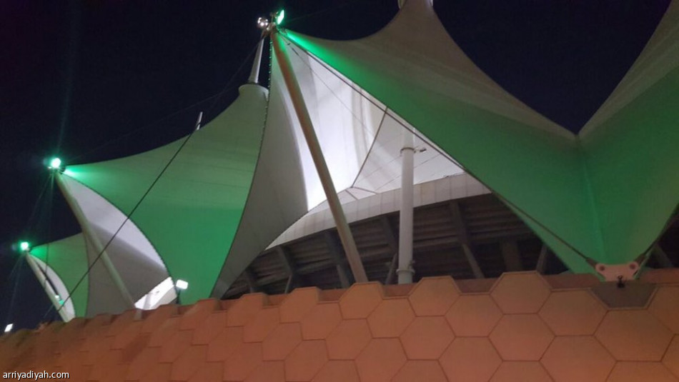 الدرة تتزين باللون الأخضر بمناسبة اليوم الوطني