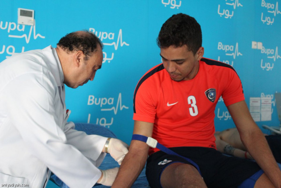 الشلهوب يتقدم لاعبي الهلال في الفحوصات الطبية
