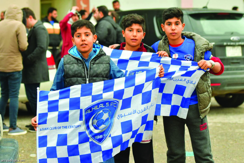 الهلال حظي  بدعم جماهيري كبير خلال مباراته أمام النفط العراقي